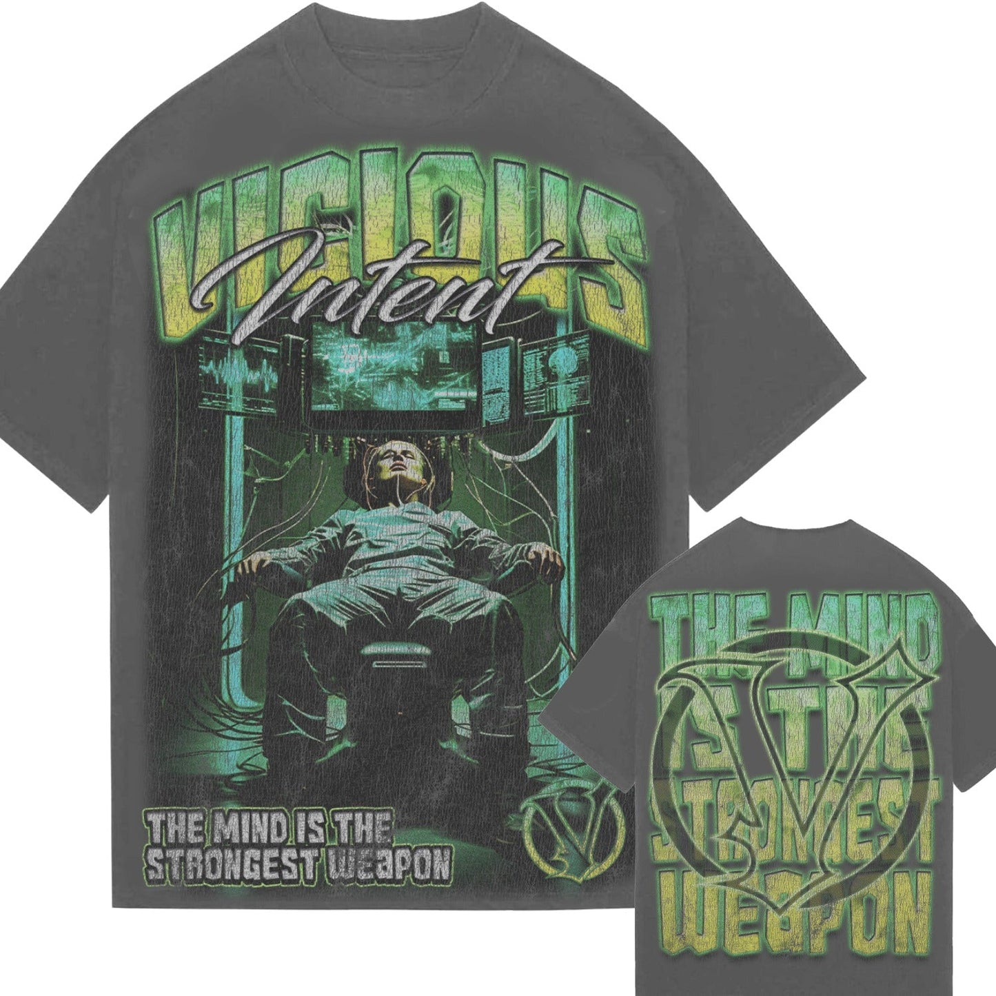 Vicious Intent The Mind Is the Strongest Weapon Tee from On Time Fashions – Graphic Tee by Vicious Intent, Birmingham AL’s 1 fashion store and premier destination for streetwear, suits, kids fashion, and big & tall