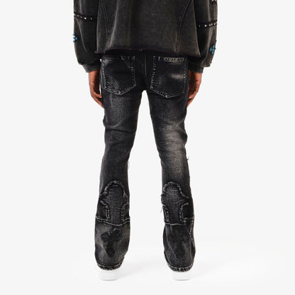 Voyage Studios Stone Cross Denim from On Time Fashions – Jeans by Copper Rivet, Birmingham AL’s 1 fashion store and premier destination for streetwear, suits, kids fashion, and big & tall