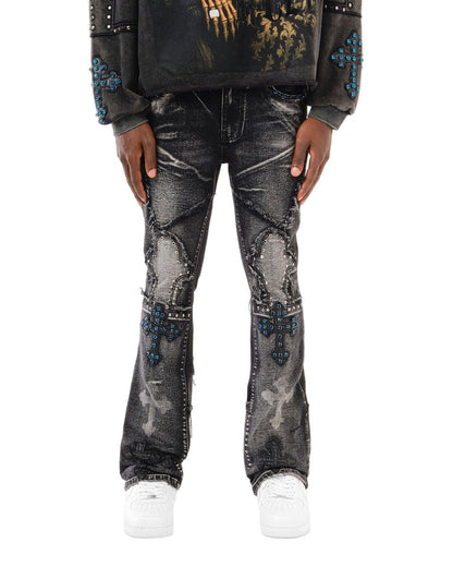 Voyage Studios Stone Cross Denim from On Time Fashions – Jeans by Copper Rivet, Birmingham AL’s 1 fashion store and premier destination for streetwear, suits, kids fashion, and big & tall