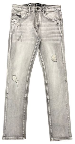 Waimea Distressed Slim Fit Jeans from On Time Fashions – Jeans by Rams Imports Inc., Birmingham AL’s 1 fashion store and premier destination for streetwear, suits, kids fashion, and big & tall