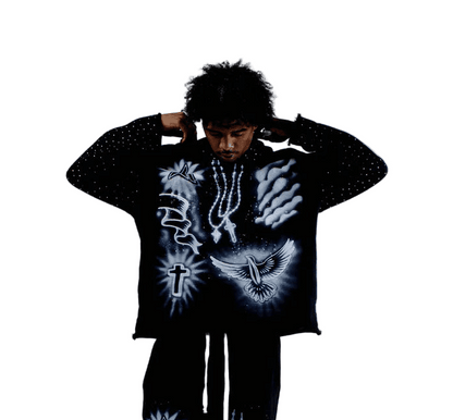 WKND RIOT Airbrush Hoodie from On Time Fashions – Hoodie by WKND RIOT, Birmingham AL’s 1 fashion store and premier destination for streetwear, suits, kids fashion, and big & tall