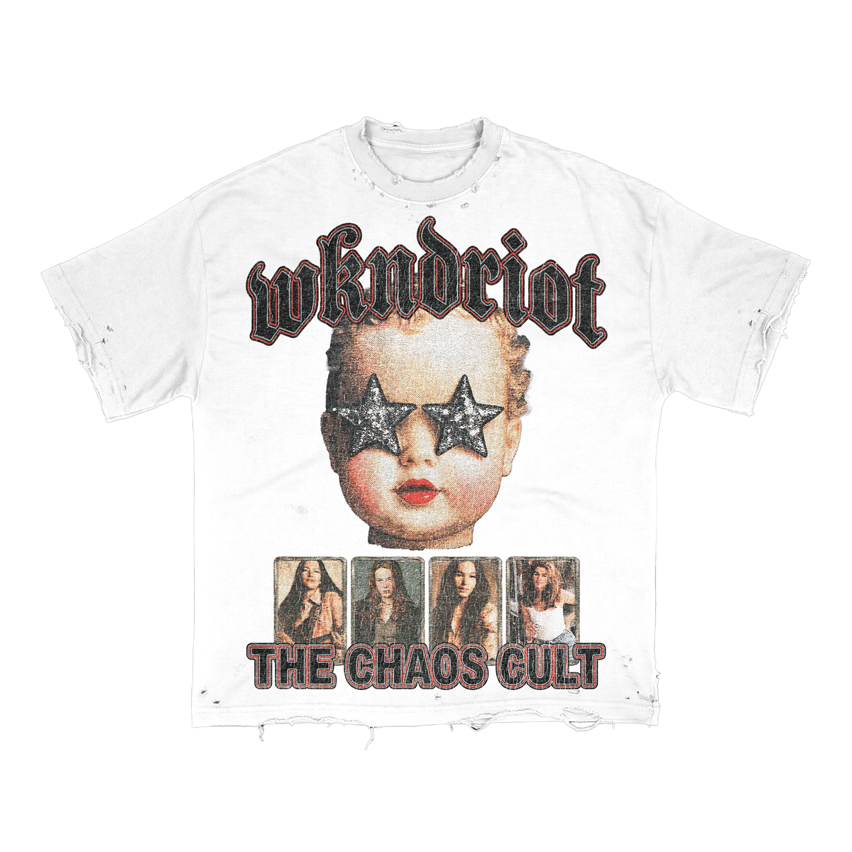WKND RIOT Chaos Cult Tee from On Time Fashions – T-shirt by WKND RIOT, Birmingham AL’s 1 fashion store and premier destination for streetwear, suits, kids fashion, and big & tall